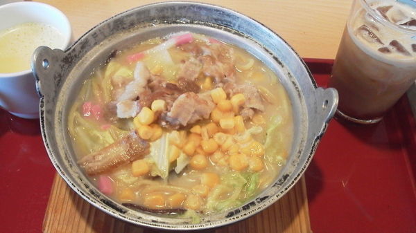 「野菜ちゃんぽん+ﾄﾞﾘﾝｸ＆ｽｰﾌﾟﾊﾞｰ646円+280円」@ジョイフル 古河坂間店の写真