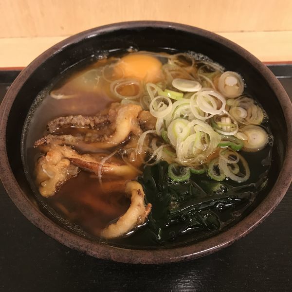 「【店舗限定】当店限定メニュー(¥450)+生玉子(クーポン)」@ゆで太郎 御徒町店の写真