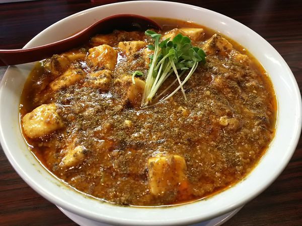 「【限定】旨辛マーボー麺　※３辛　（大盛：サービス券）」@煮干しらあめん 燕黒の写真