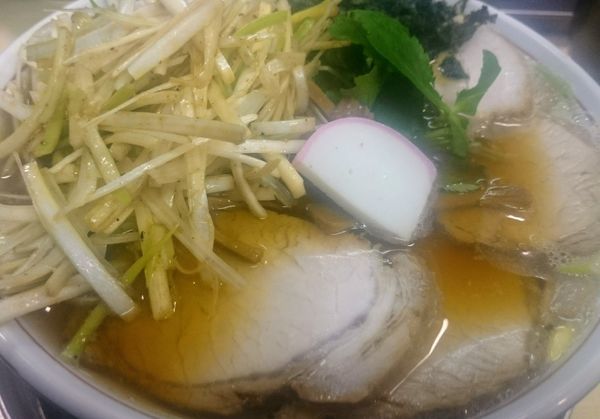 「肉煮干し中華そば＋ネギ」@我的中華そば 机上の空論。の写真