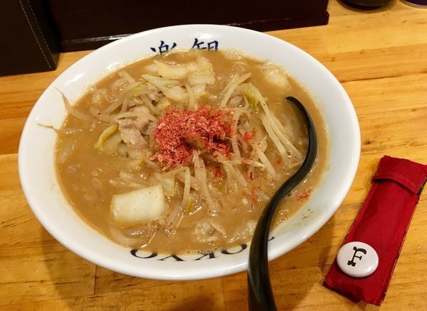 「濃厚海老味噌タンメン」@白菜タンメン楽観の写真