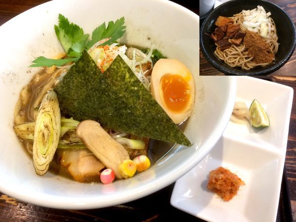 「【限定】秋味（850円）＋サンマ玉（200円）」@麺や 蒼 AOIの写真