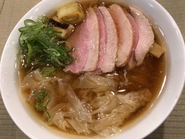 「鴨わんたん麺＋TWクーポン(コンフィ増し)」@らーめん 鴨to葱の写真