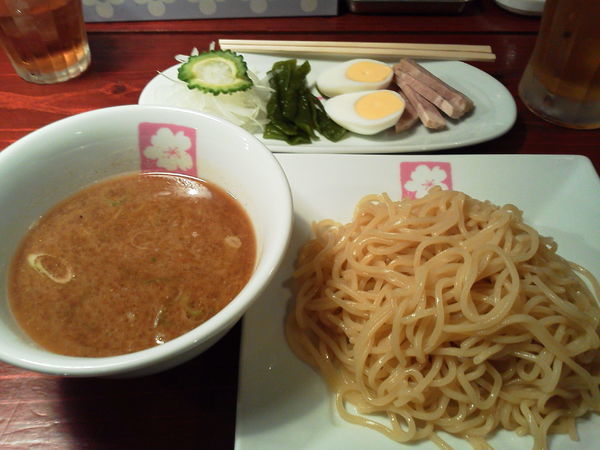 「つけめん800＋オリ生500＝1300円」@つけめん SAKURAの写真