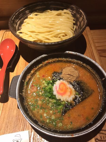 「めんたい煮込みつけ麺」@元祖めんたい煮こみつけ麺の写真