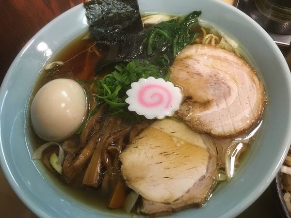 「味玉中華そば820円、ネギチャーシューご飯280円」@我的中華そば 机上の空論。の写真