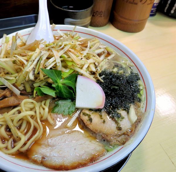 「ネギ煮干し中華そば（820円）」@我的中華そば 机上の空論。の写真