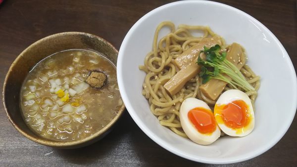 「つけめん(中)＋味玉」@麺屋みつば＋クローバーの写真