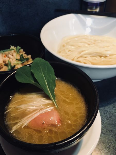 「白湯つけ麺」@とものもとの写真