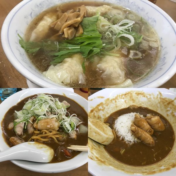 「牛もつカレー B & 俺の雲呑麺」@MENYA 食い味の道有楽の写真