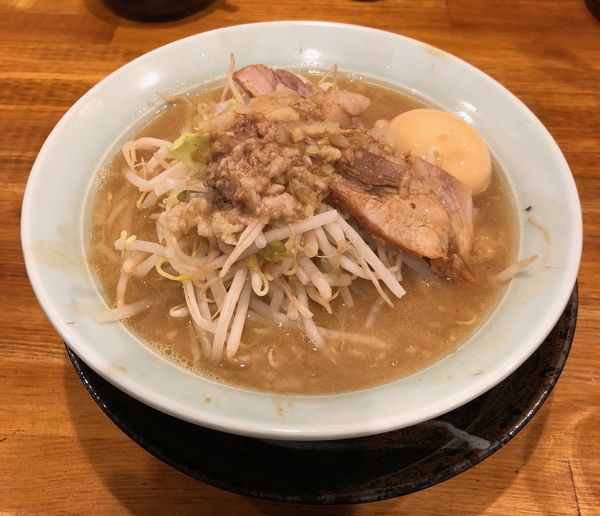 「ラーメン（麺半分・アブラ他￥650）」@ラーメン盛太郎の写真