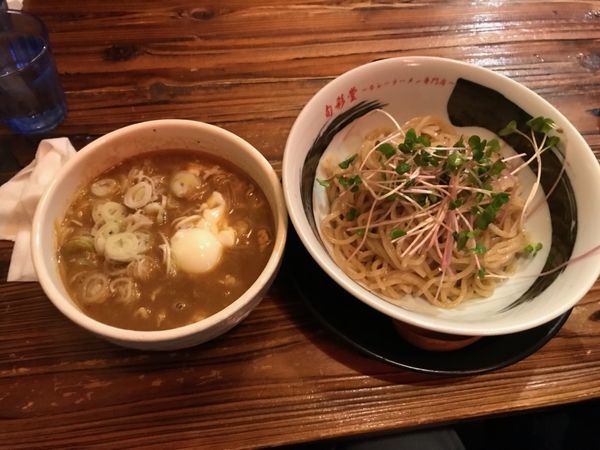 「ポークカレーつけ麺」@カレーラーメン専門店 旬彩堂 北新地店の写真