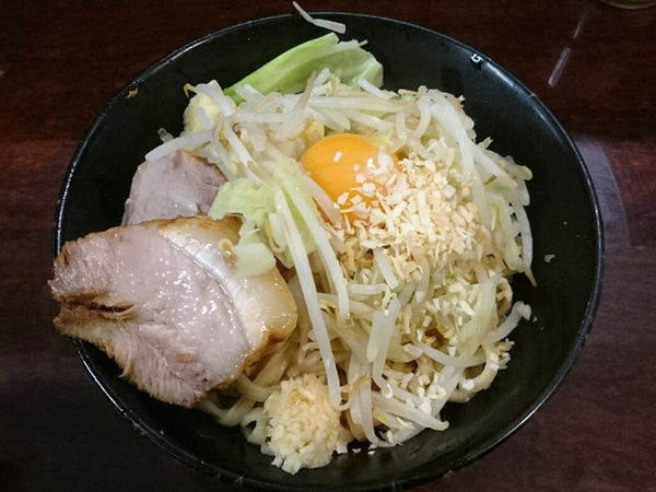 「汁なし」@ラーメン二郎 めじろ台店の写真