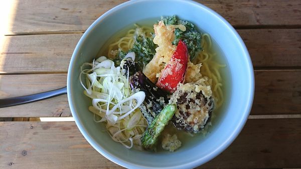 「海老天ラーメン　９００円」@軽食もりむらの写真