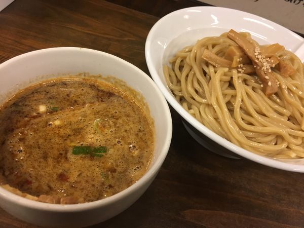 「辛つけ麺」@濃厚つけ麺 茜堂の写真