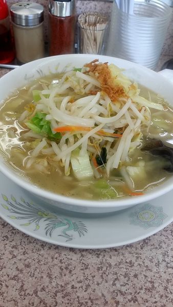 「塩タンメンセット」@みそ一発 千歳台店の写真