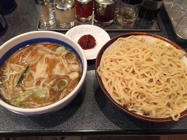 「辛野菜つけ麺」@中華そば・もりそば  さい。の写真