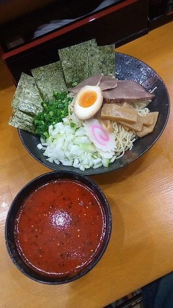 「牛肉入りつけ麺９８０円」@火焔山蘭州拉麺 池袋店の写真