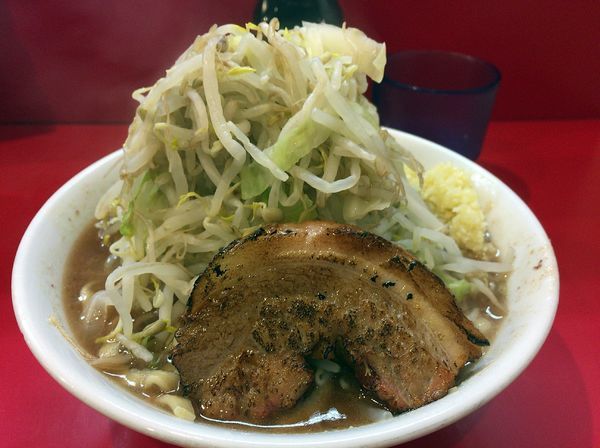 「ミニらーめん（650円）アブラ抜きヤサイちょいマシニンニク」@麺屋 桐龍の写真