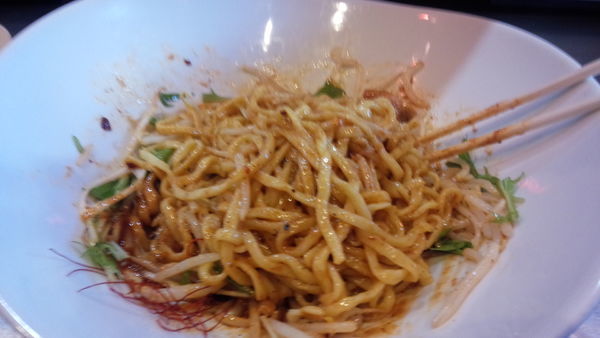 「汁なし担々麺激辛3」@紅蠍の写真