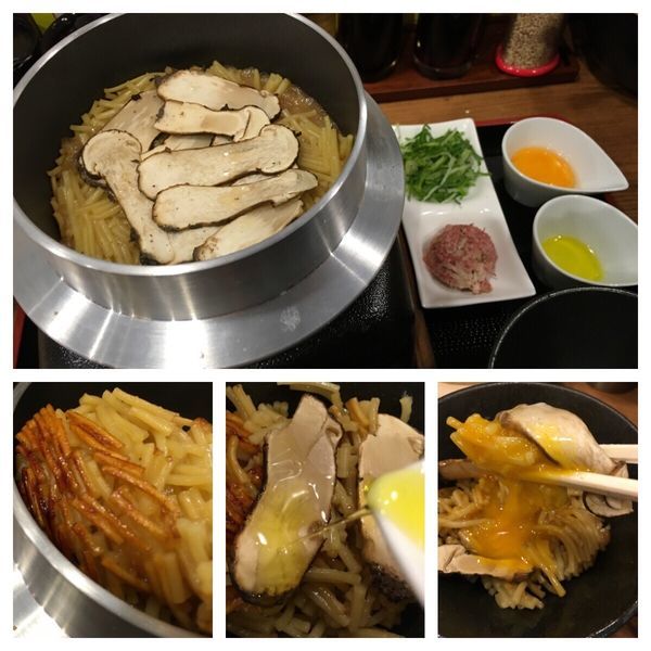 「1日限定10食 松茸釜飯×→麺 980円」@麺作 ブタシャモジの写真