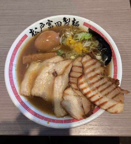 「チャーシューそば」@松戸富田製麺 三井アウトレットパーク木更津店の写真