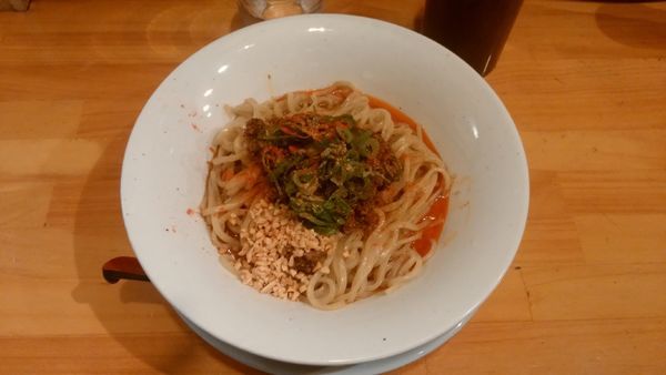 「汁無し担々麺＋プチライス」@麺庵ちとせの写真