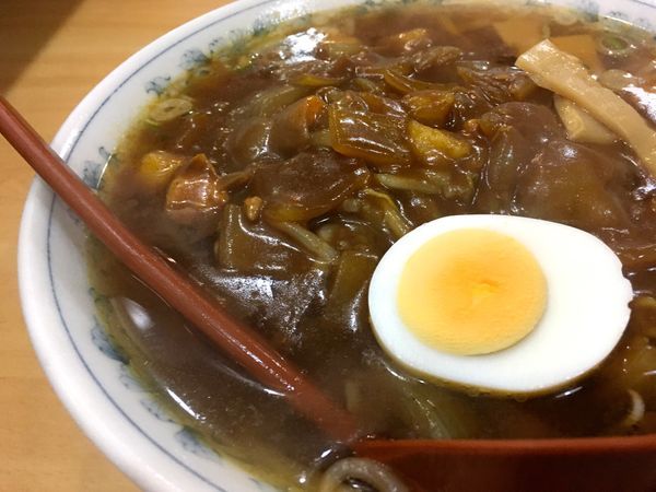 「カレーラーメン」@楽喜亭の写真