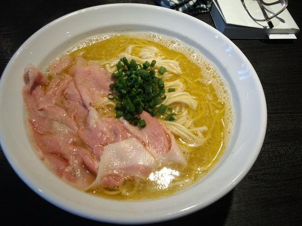 「浅利潮そば850円黒酢和え玉200円」@弘明寺丿貫の写真