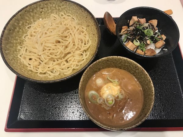 「つけ麺＋焼豚めし」@ごはんどき 前橋インター店の写真