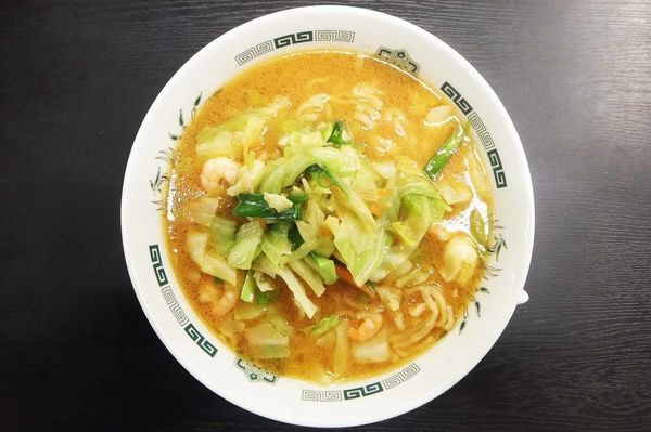「海老味噌ラーメン(大盛り)」@日高屋 せんげん台駅ビル店の写真