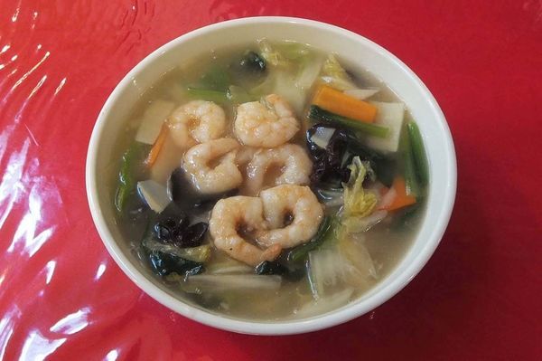 「エビそば(大盛り)」@中華料理 喜の写真