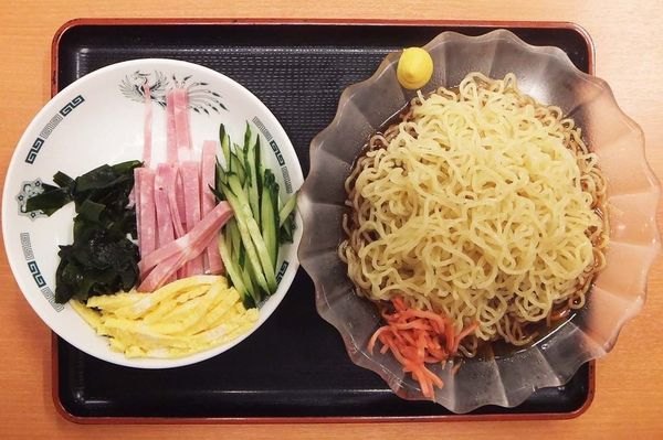 「黒酢しょうゆ冷し麺(大盛り)」@日高屋 せんげん台駅ビル店の写真