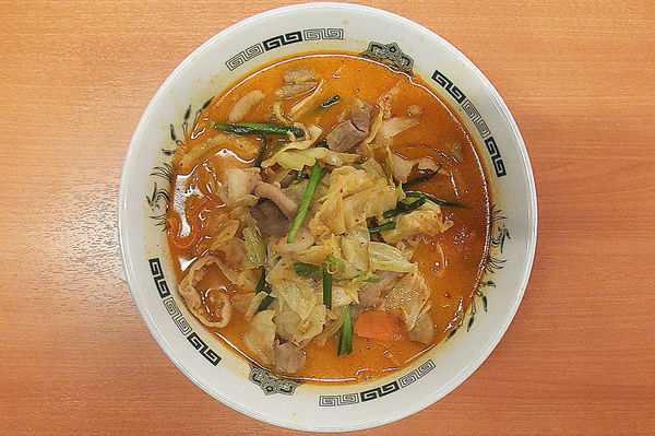 「モツ野菜ラーメン(大盛り)」@日高屋 せんげん台駅ビル店の写真