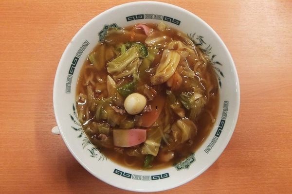 「五目あんかけラーメン(大盛り)」@日高屋 せんげん台駅ビル店の写真