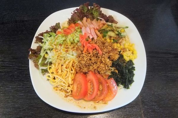 「冷やし中華【タンタン】(大盛り)」@ラーメンじょっぴん亭の写真