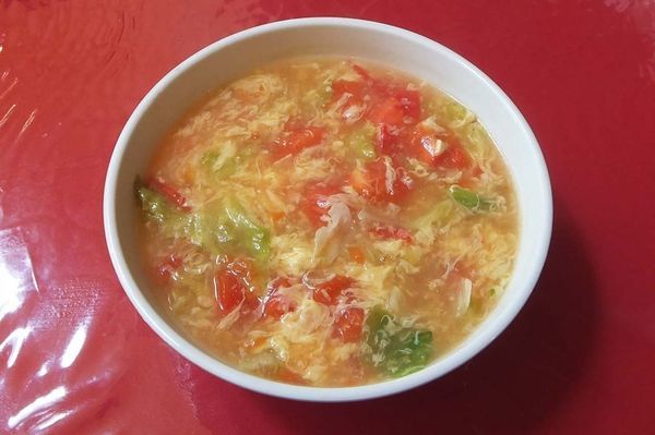 「トマトそば(大盛り)」@中華料理 喜の写真