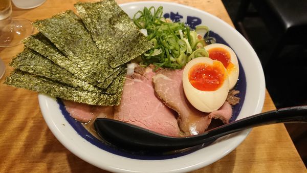 「特製煮干そば 大盛」@濃厚煮干しそば 麺匠 濱星 関内店の写真