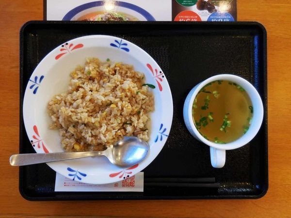 「チャーハン（レギュラー）＋スープ」@長崎ちゃんぽんリンガーハット 埼玉せんげん台店の写真