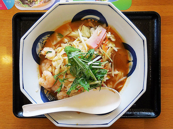「えびちゃんぽんトムヤム(レギュラー)」@長崎ちゃんぽんリンガーハット 埼玉せんげん台店の写真