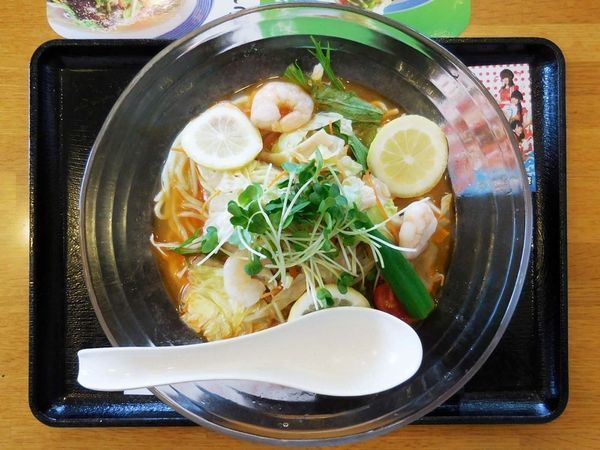 「冷やしちゃんぽん エビ」@長崎ちゃんぽんリンガーハット 埼玉せんげん台店の写真