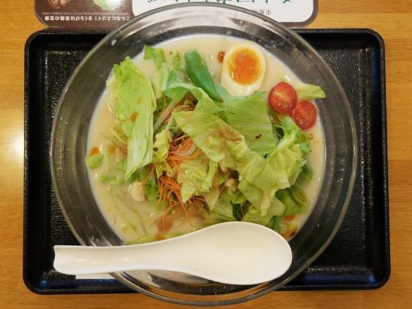 「冷やしちゃんぽん 白」@長崎ちゃんぽんリンガーハット 埼玉せんげん台店の写真