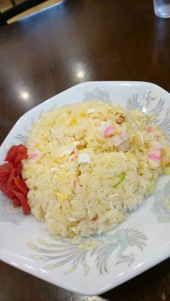「半チャーハン  ５００円（セットで２５０円）」@手打ちラーメン 恒の写真
