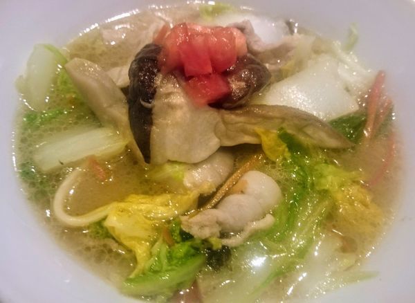 「豚バラ白菜そばWITHてんけいこ（限定、１５００円）」@饗 くろ㐂の写真