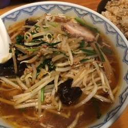 でくの坊ラーメン＋炊き込みごはん