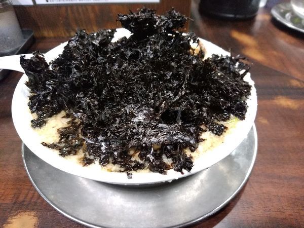 「岩のりらーめん(並盛・250g)950円」@らーめん潤 蒲田店の写真