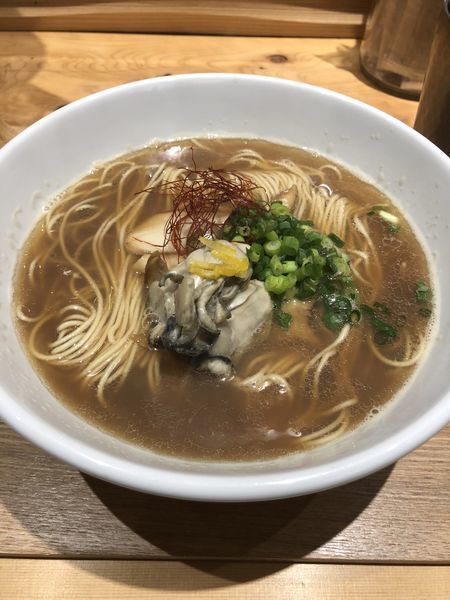 「［限定］牡蠣そば」@銀座 風見の写真