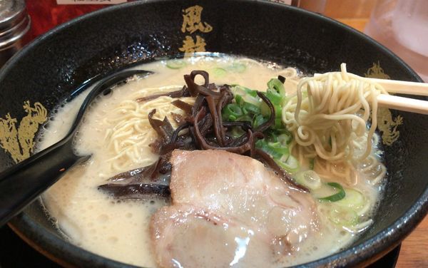 「とんこつラーメン(680円)」@博多風龍 高田馬場店の写真