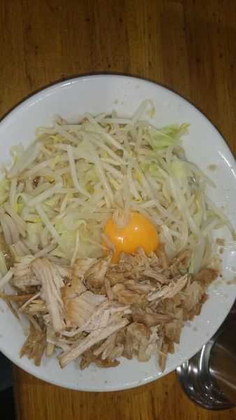 「油そば(麺少なめ)」@ラーメン髭の写真