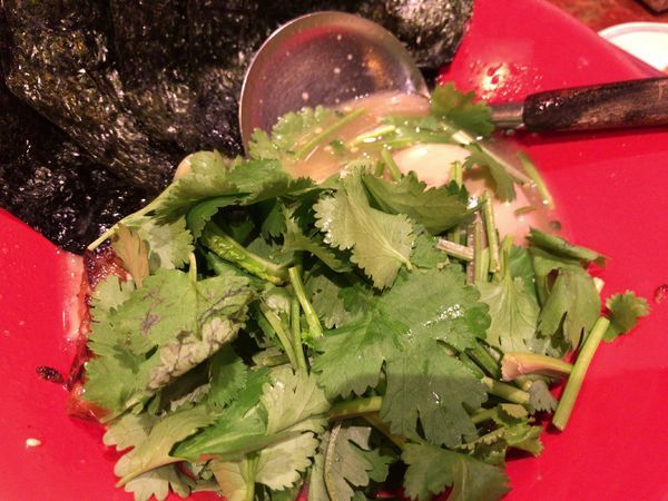 「晴れラーメン800円+パクチー100円」@晴れのち晴れの写真